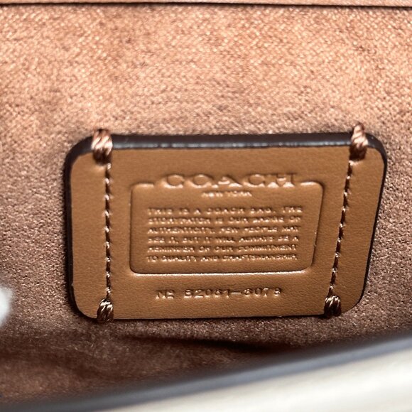 Coach Micro Tilly Top Handle 3079 Blocked Sign Canvas Mini Crossbody - Pristine - Picture 12 of 15